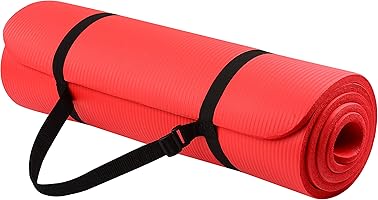 BalanceFrom GoYoga All-Purpose 1/2-Inch Extra Thick High Density Anti-Tear Exercise Yoga Mat with Carrying Strap