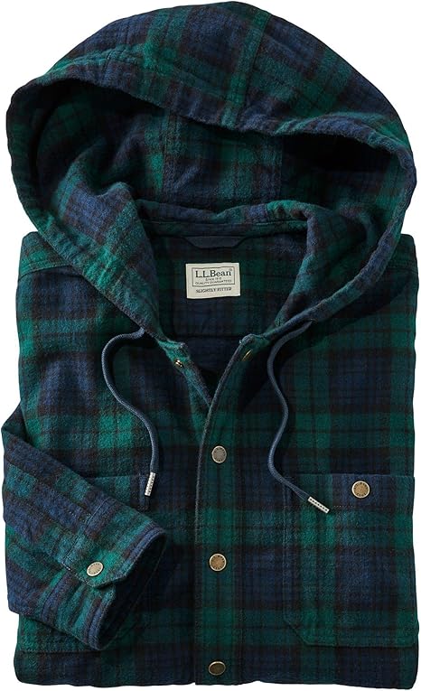 Amazon L L Bean エルエルビーン メンズ スコッチ プラッド フランネル フード シャツ スライトリー フィット 米国フィット レギュラー トレーナー パーカー 通販