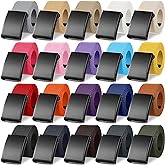 Yahenda 20 Pcs Web Belt for Men Women Belt Adjustable Canvas girdle Golf Strap with Military Buckle Casual Web girdle
