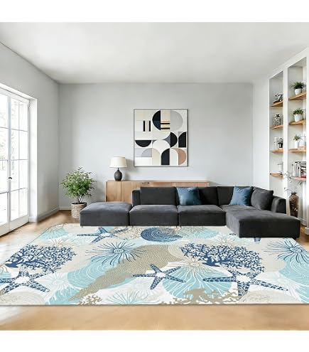 Amazon.com: Lighthouse Rug 8x10-8x10 Rug, Nautical Coastal Area