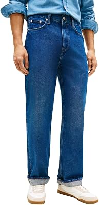 Pantalon Droit décontracté pour Homme IKE Blue MW0MW42328 Denim, 81,3 x 91,4 cm (l x L)