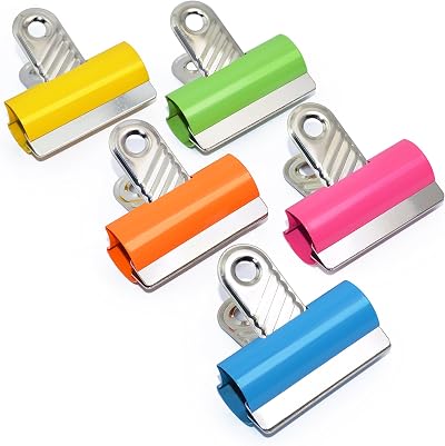 Rapesco RCB30COL 30 mm Letter Clips Assorted Colours Pack of 10