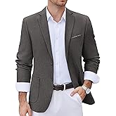 COOFANDY Men's Casual Blazer Two Button Sport Coats Lightweight Printed Lining Suit Jacket