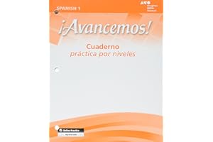 Cuaderno: Practica por niveles (Student Workbook) with Review Bookmarks Level 1 (¡Avancemos!) (Spanish Edition)
