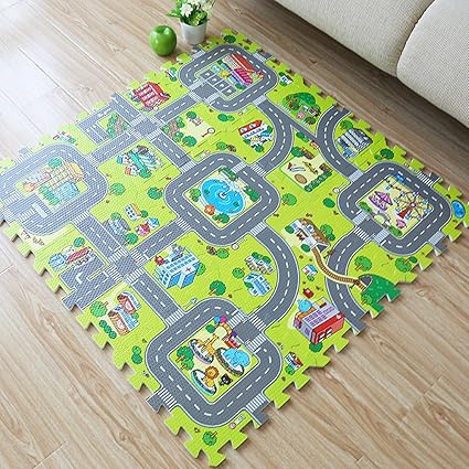 Amazon Com Yazi Interlocking Foam Puzzle Floor Mat Set Baby Child