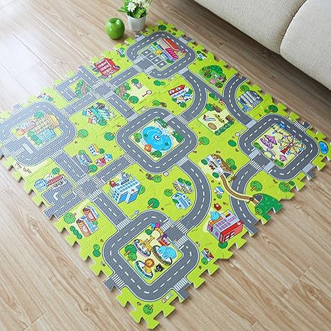 Amazon Com Yazi Interlocking Foam Puzzle Floor Mat Set Baby