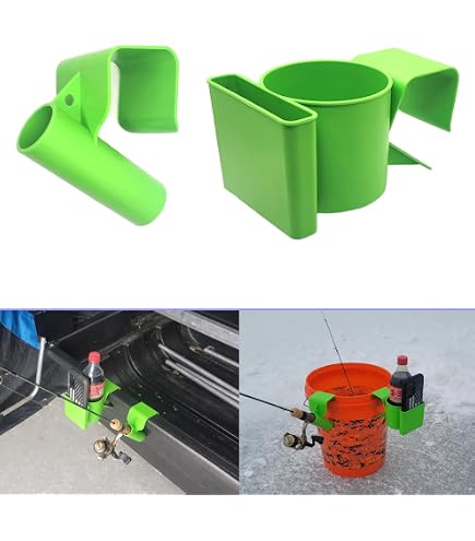 fishing rod holders for sled Shappell Jet Ice install ice sled rod holder 1-Piece Plastic Ice Fishing Sled