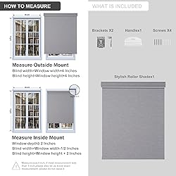 Boolegon Blackout Roller Shades for