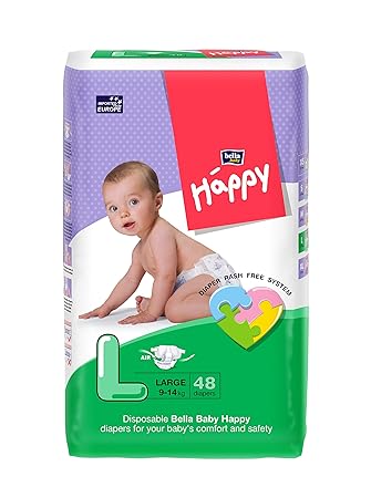 Bella Baby Happy Large Diapers (48 Pieces)