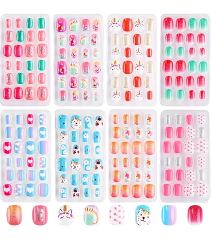 Amazon.com: Yoyo Nails Cupcake 12 Piece Glow-in-the-Dark Nail Tip
