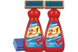 ONDAGO Carpet Cleaning Kit-2 Microfiber Cloths, Bundled With (2 Pack) Carpet Upholstery Foam Cleaner With Built-In Brush Head