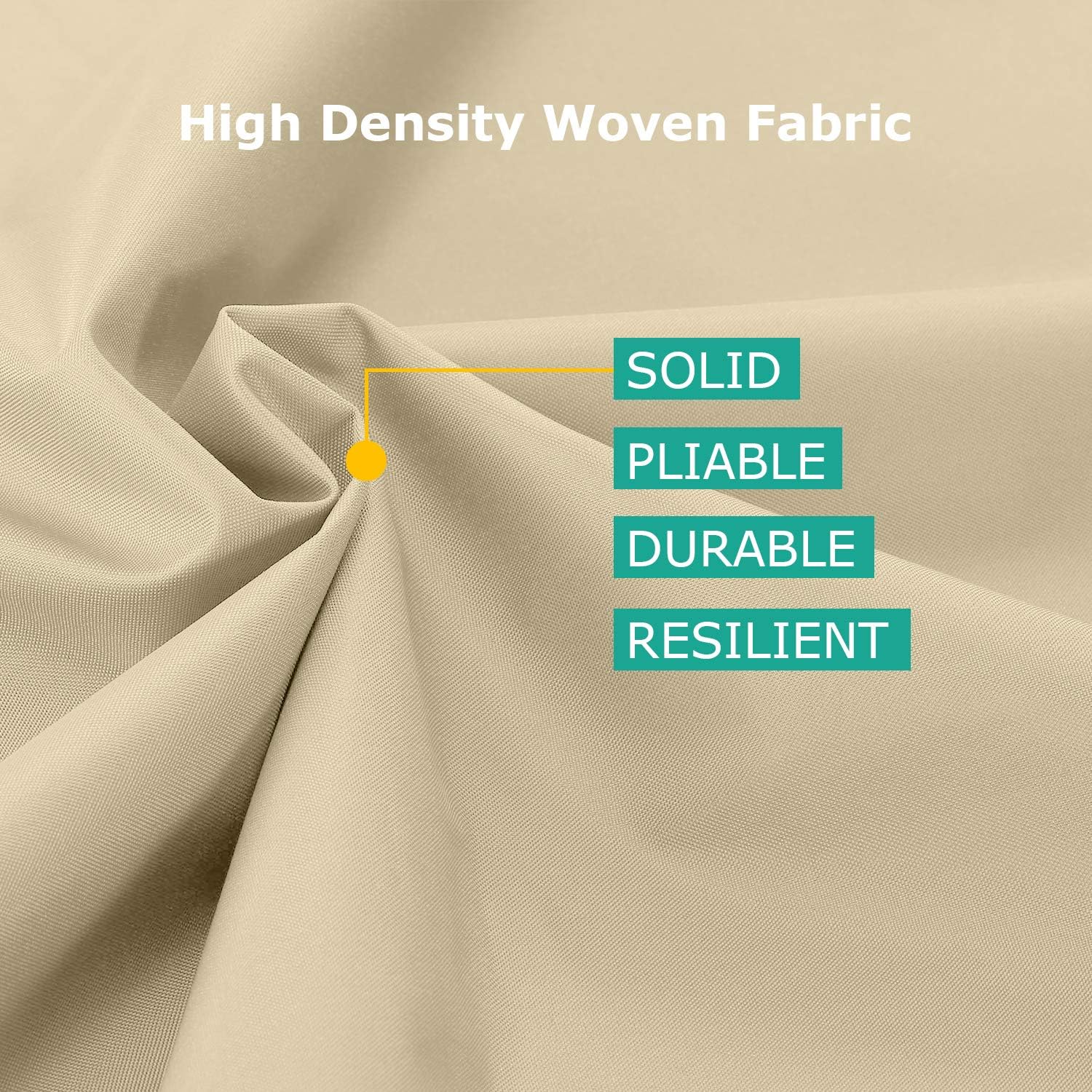 SunPatio Outdoor Chaise Lounge Cover, Waterproof Patio Furniture Lounge Chair Cover with Sealed Seam, Heavy Duty Chaise Cover 76" L x 30" W x 26"/10" H, All Weather Protection, Beige : Garden & Outdoor