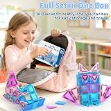 Dreamon 68 PCS Mini Magnetic Tiles Set Ice & Snow Travel Box view 6
