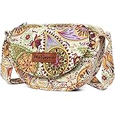 Malirona Women 's Durable Small Floral Crossbody Bag Canvas Messenger Handbag Multi Pocket Travel Satchel Purse