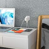 LENCENT UK to US Plug Adapter with 3 USB Ports Type B view 7