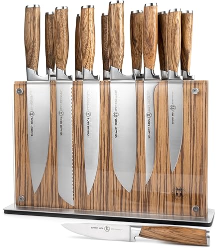 Amazon.com: Schmidt Brothers - Bonded Teak, 15-Piece Knife Set