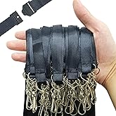 DE 25/50Pack Breakaway Lanyards for Id Badges,Teacher Lanyard with J-Hook Bulk Flat Lanyards for Name tag ID Badge Holder