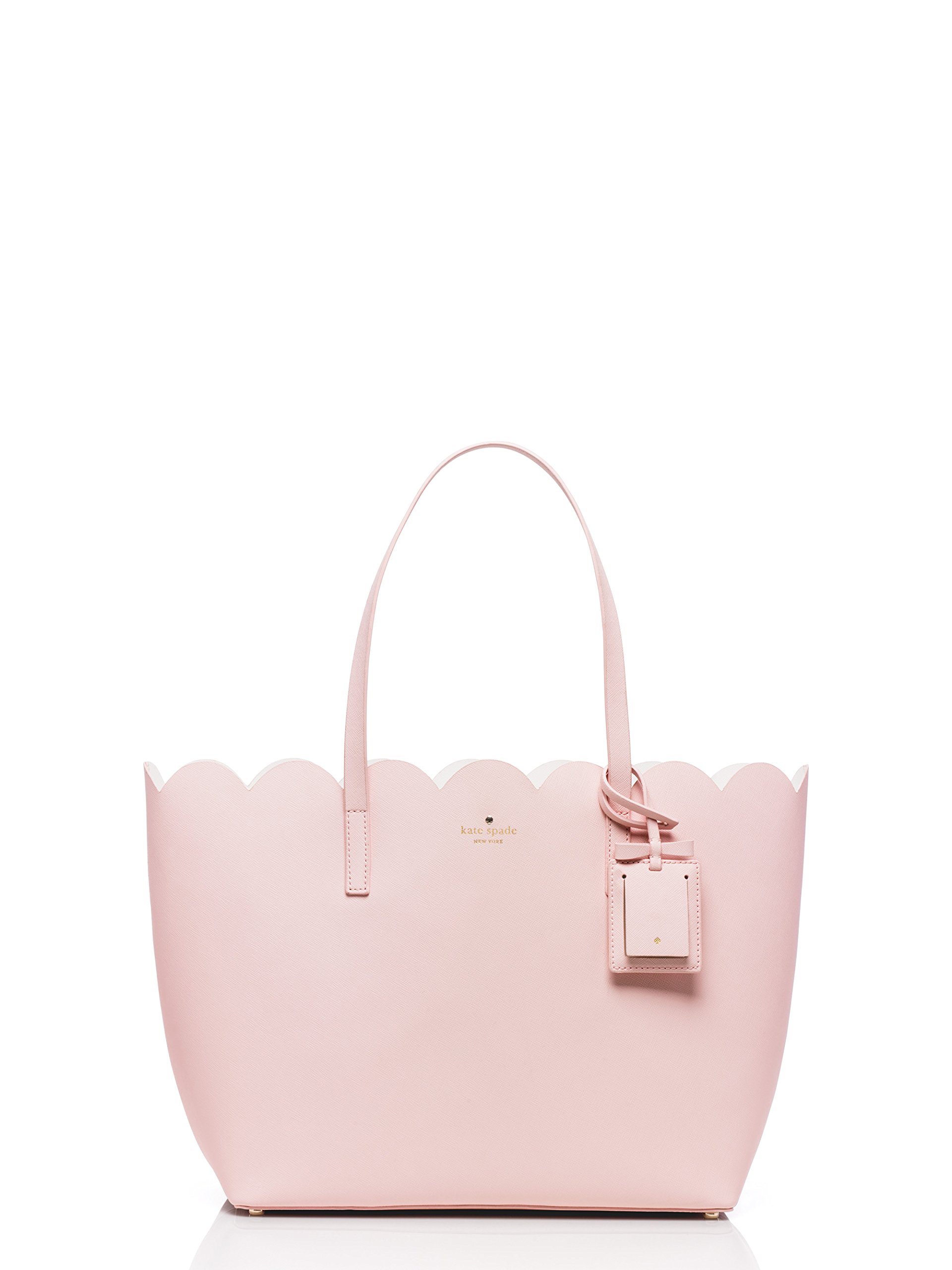 scalloped tote bag