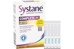 SYSTANE Complete Unit-Dose Preservative-Free Eye Drops 30ct Single-use vials for Dry Eye Relief