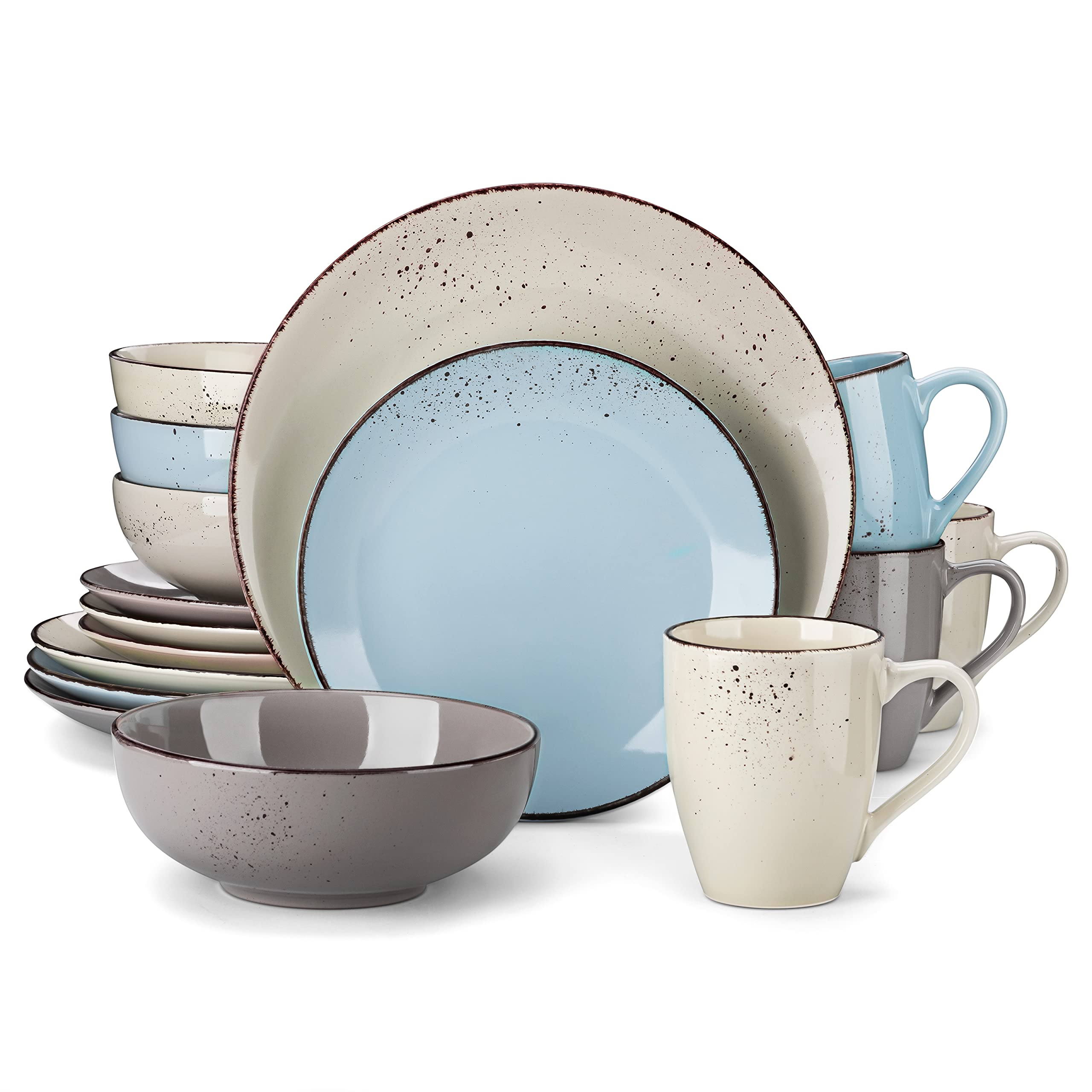SUWAH Northern Plason & Maya Cream セット vancasso Navia Stoneware Dinnerware Set 16 pieces Set for 4