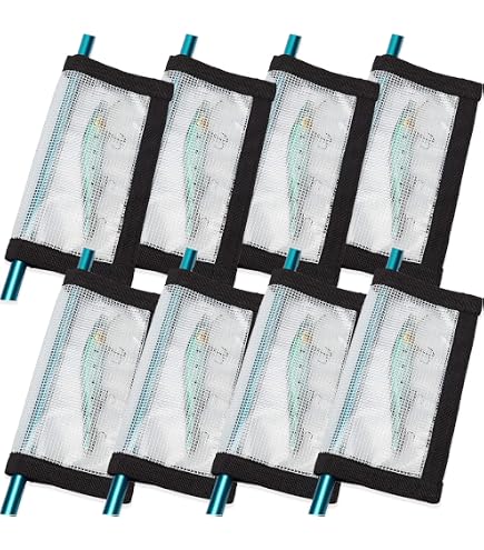AGOOL Fishing Lure Wraps 10 Pack - Clear PVC Lure Covers For Safe Storage, Two Sizes Available