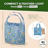 ECO CHIC Eco Chic Lightweight Foldable Reusable Shopping Bag Blue 12L 15kg view 4