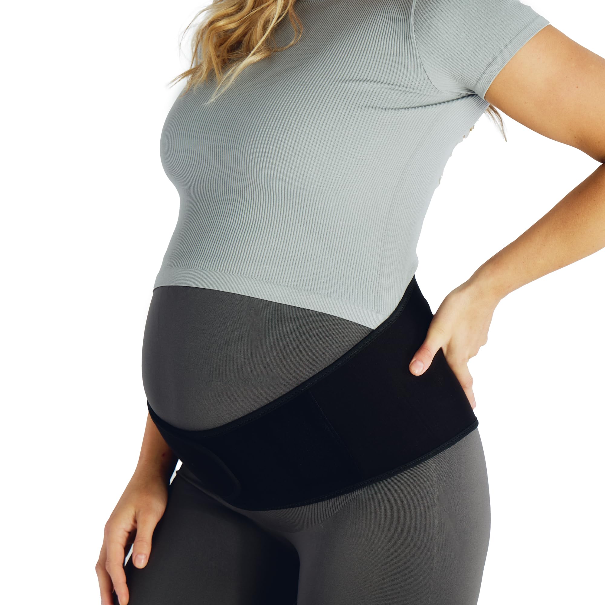 Photo 1 of Belly Bandit Upsie Belly Pregnancy Support Belt - Comfortable Pregnancy Abdominal Band for Lower Back & Hip Relief - Soft 12" Adjustability Fit with Anti-Dig Closure - Black, Large
