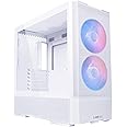 LIAN LI LANCOOL 207 Compact ATX RGB Gaming Computer Case, Airflow Optimized Mesh Panels Tower Chassis w/ 2x140mm ARGB,2x120mm PWM Fans Pre-Installed, USB Type-C Port, Tempered Glass Side Panel (White)