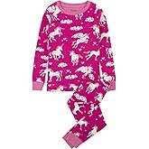 Hatley girls Organic Cotton Long Sleeve Printed Pajama Set
