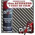 Hydrographic Film Activator Combo Kit Metallic Carbon Fiber Weave Hydro Dipping 16oz Dip Demon