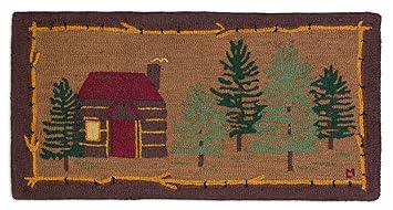 Amazon Com Chandler 4 Corners Cabin In The Woods 2 X4 Hooked