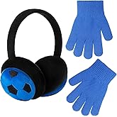 Jamntower Kids Earmuffs and Gloves Set Winter Toddler Ear Warmer Gloves for Boys and Girls Cold Weather Christmas Gifts