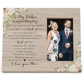DIENADF Mom Photo Frame - Mothers Day Gift, I Love You Mom Wooden Tabletop Frame (4x6 Inch)