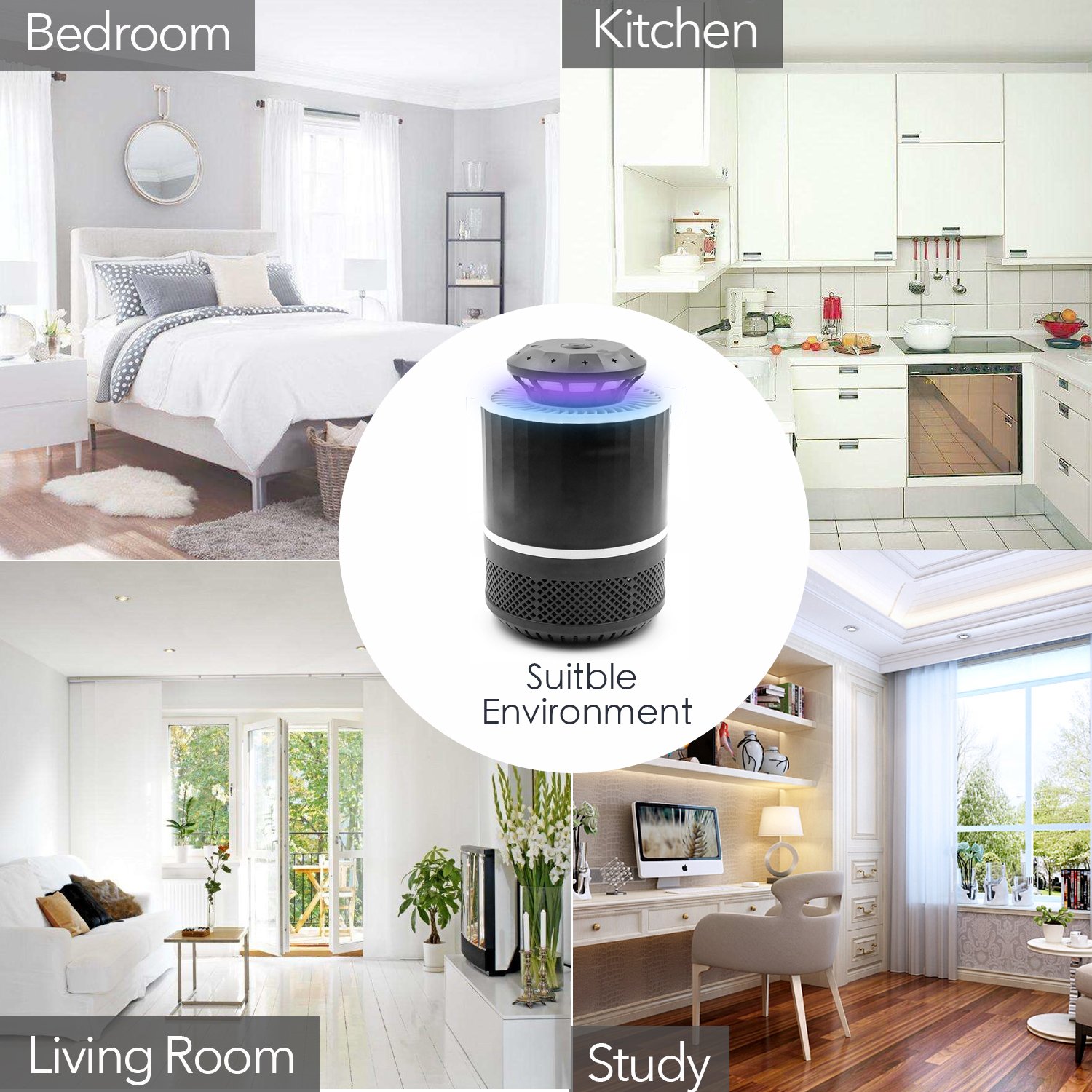 LED Portable Mosquito Killer Lamp - USB Powered 4th Gen ...