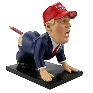 The Original Dump-a-Trump Pen Holder - Funny Donald Trump White Elephant Gift and Christmas Present