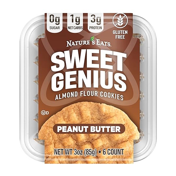ALMOND FLOUR COOKIES PEANUT BUTTER, 6 COUNT (PACK...