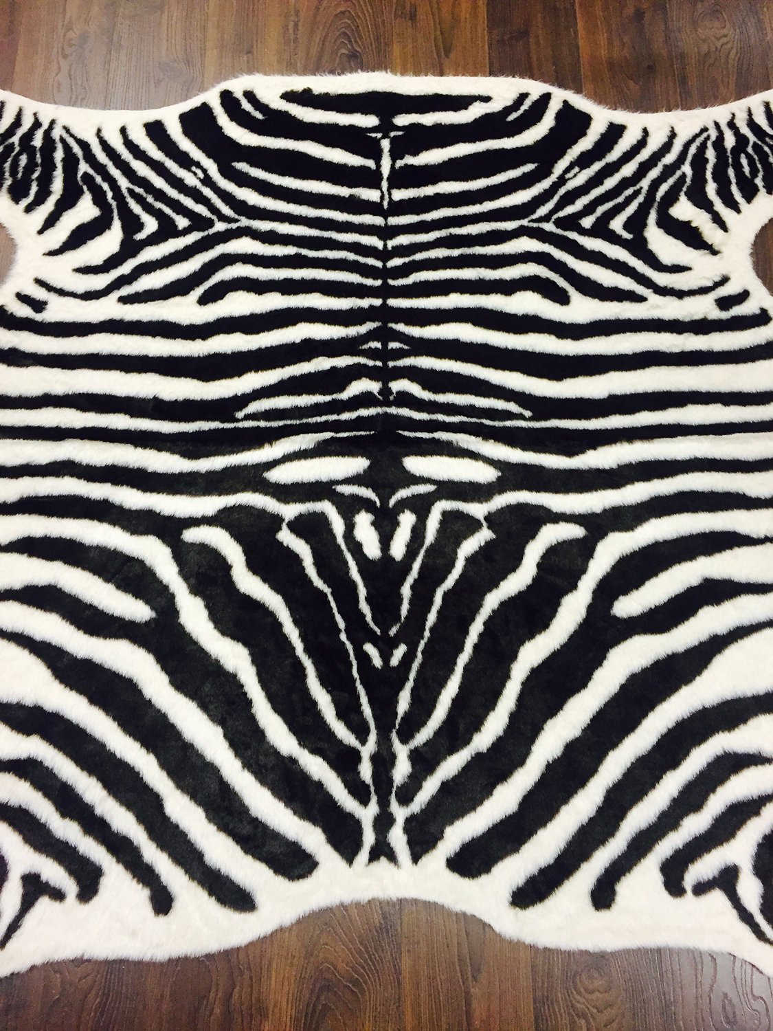 Ikea Teppich Zebra Kunstfell 120 X 140 Cm Creme Braun Amazon