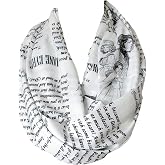 Etwoa Charlotte Bronte Jane Eyre Book Infinity Scarf Circle Loop Scarf