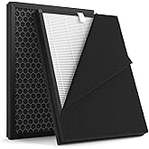 Youjors 2 Pack K2 Replacement Filter Compatible with LUNINO K2 Air Purifier, 3 Stage HEPA with Washable Pre-Filter