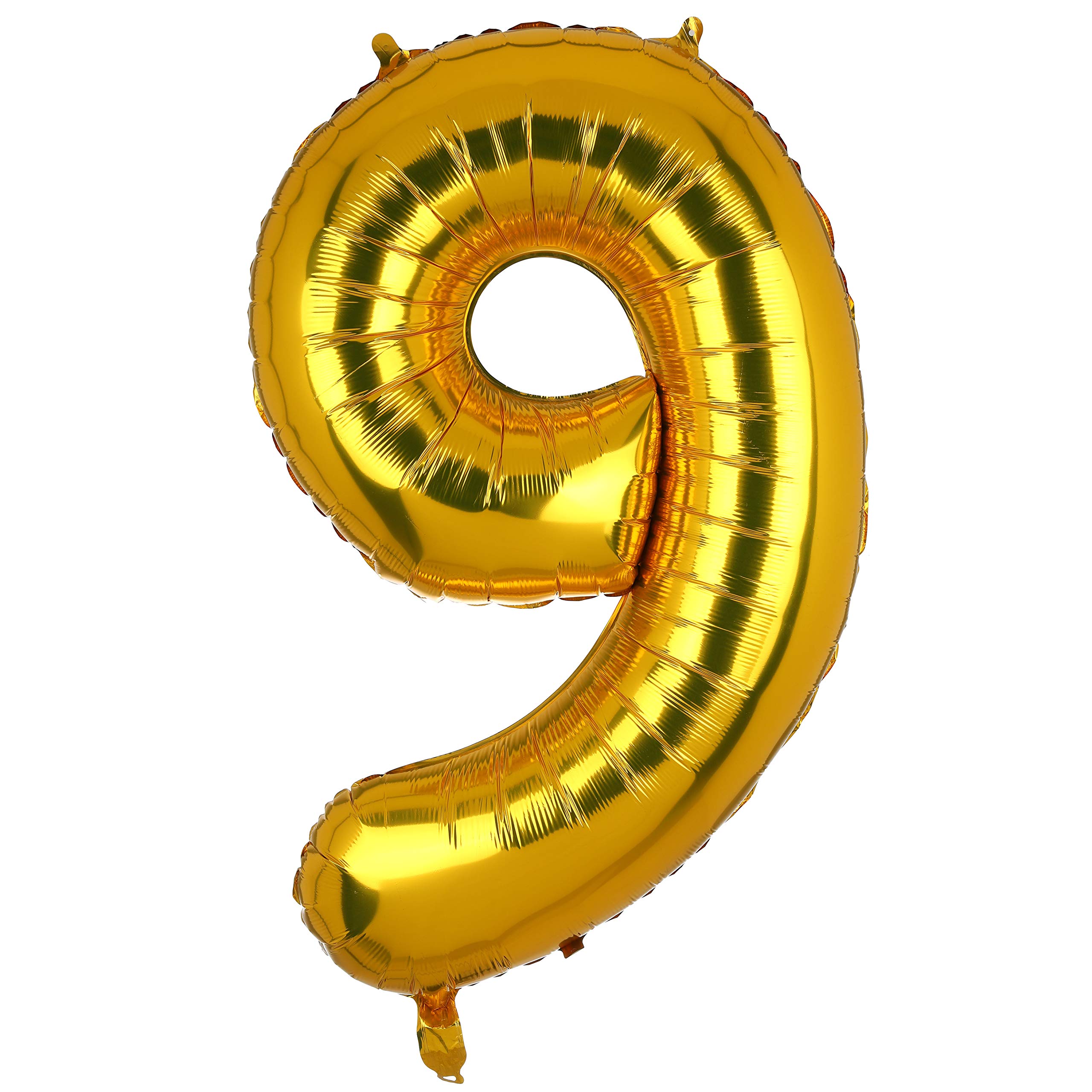 100 cm Large Gold Number 9 Foil Balloon Foil Mylar Giant Girl Helium Balloons Birthday Party Decoration Supplies Baby