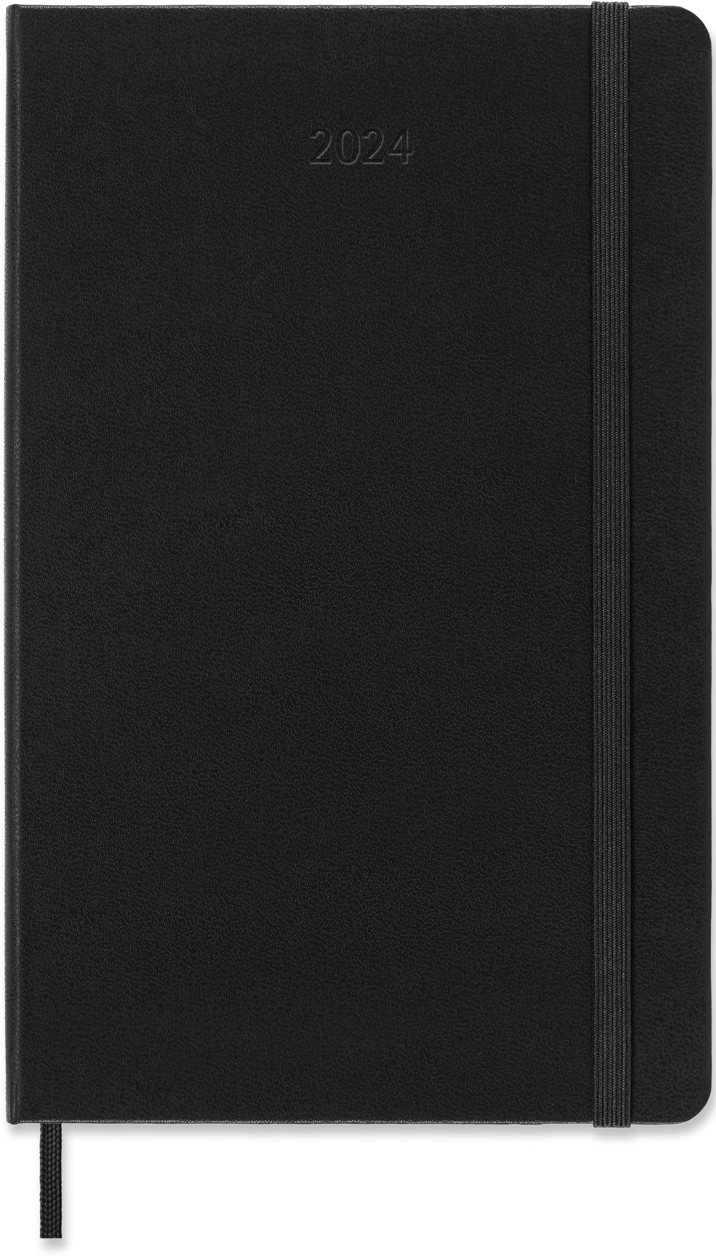 Moleskine Classic 12 Month 2024 Weekly Planner, Hard Cover, Large (5
