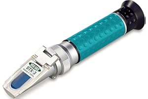 VEEGEE Vee Gee Scientific STX-3 Handheld Salinity Refractometer with ATC, Industrial-Grade, 0-100% Salinity Range, 1.000-1.070 Specific Gravity Range, 5-Year Warranty