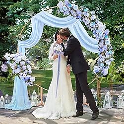 PARTISKY Wedding Arch Draping Fabric, 2 Panels 18FT
