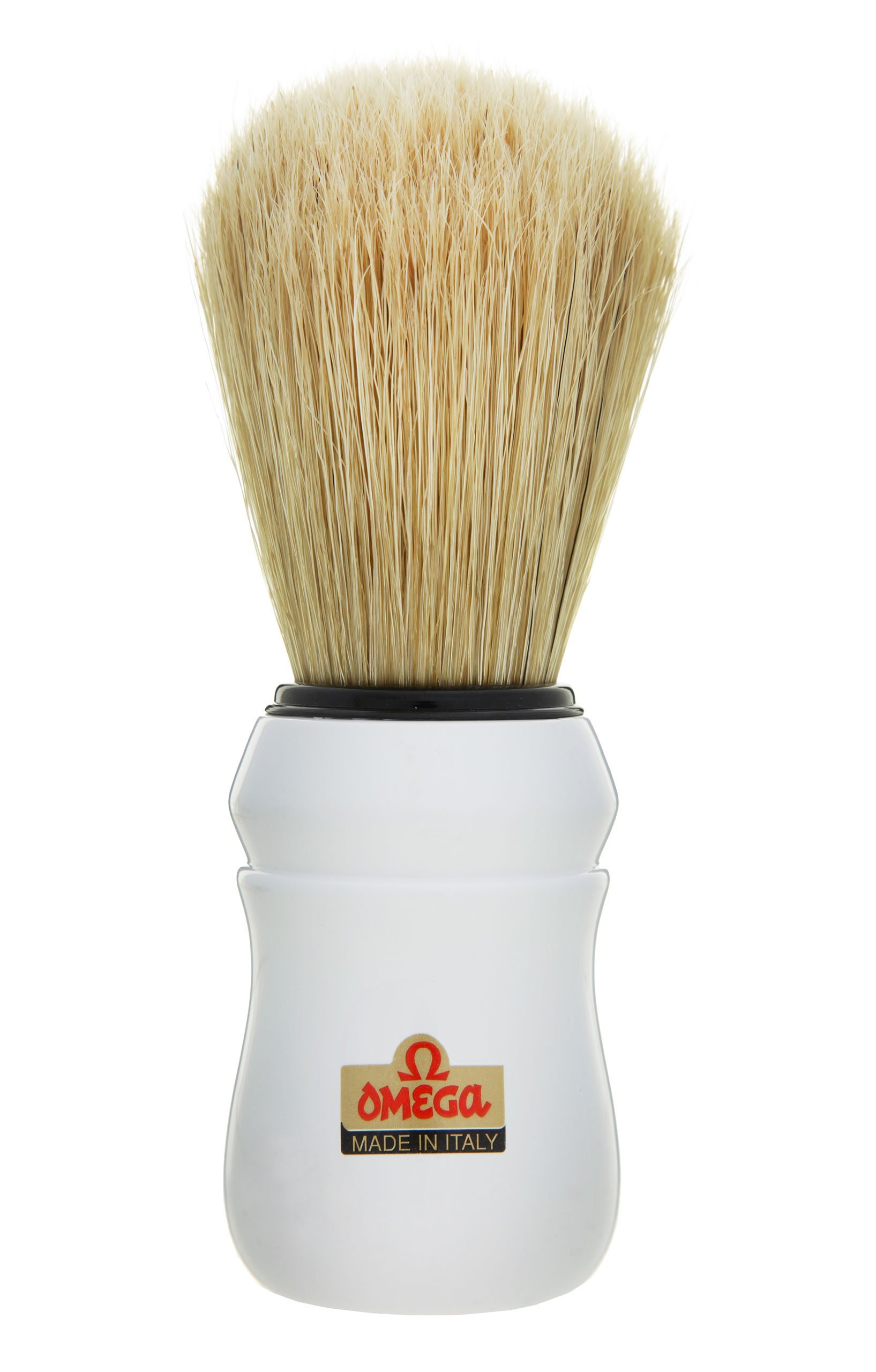 White Omega 49 Professional Pure Bristle Shaving Brush