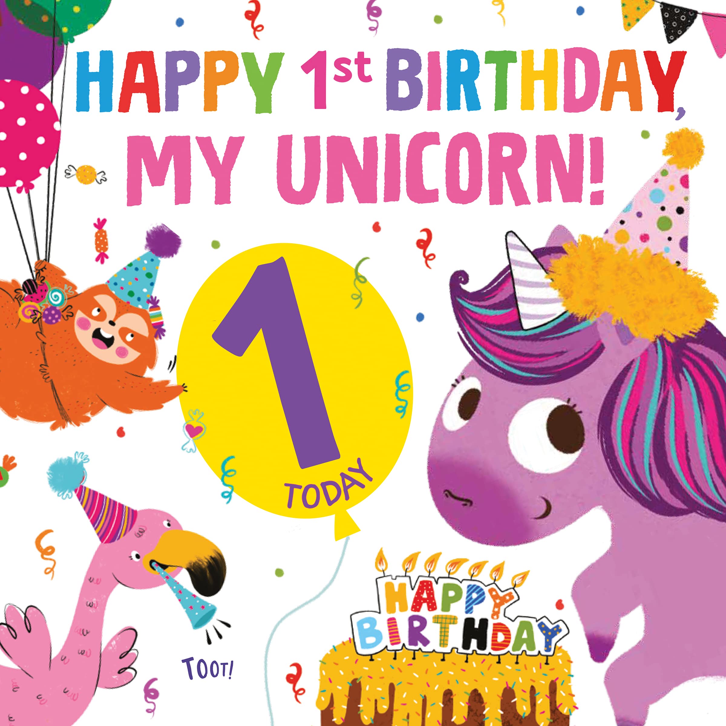 Happy Birthday To 1 Year Old Boy Happy 1St Birthday, My Unicorn!: A Special Memory Book Filled With Balloons  And Birthday Fun! (Gift For 1 Year Old Boy Or Girl) (It's My Birthday):  Quintanilla, Hazel: 9781728230245: Amazon.com: Books