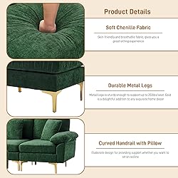Wrofly U-Shaped Sectional Sofa Couch, 114" Comfy