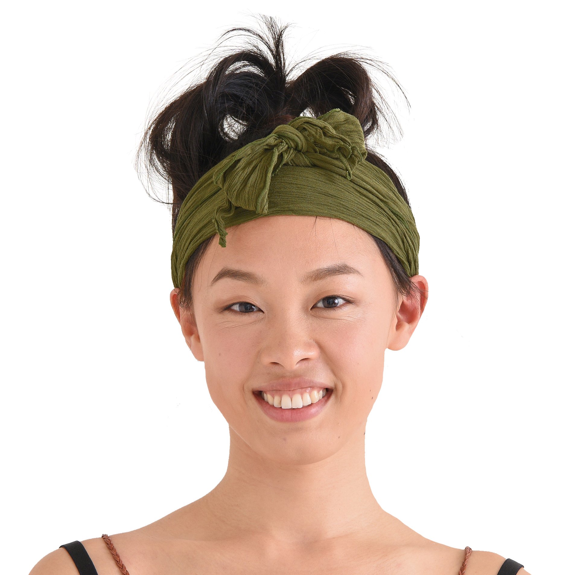 CHARM Womens Headband Boho Headwrap - Turban Head Wrap Festival Retro Hair Accessory Pirate Hairband Green