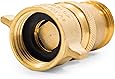Camco (40055) RV Brass Inline Water Pressure Regulator- Helps Protect RV Plumbing and Hoses from High-Pressure City Water, Lead Free