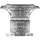 MISIOEK Engine Splash Shield Guard Compatible with 2009-2016 Audi A4 S4 RS4, 2009-2017 Audi A5 S5 RS5, Front Engine Case Guard Under Car Shield Cover w/Gearbox Guard Mud Flaps