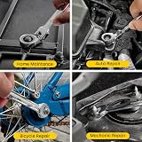 Enventor 14PC Flex Head Ratchet Spanner Set Metric 6-19mm Cr-V Steel 72T Carry view 6